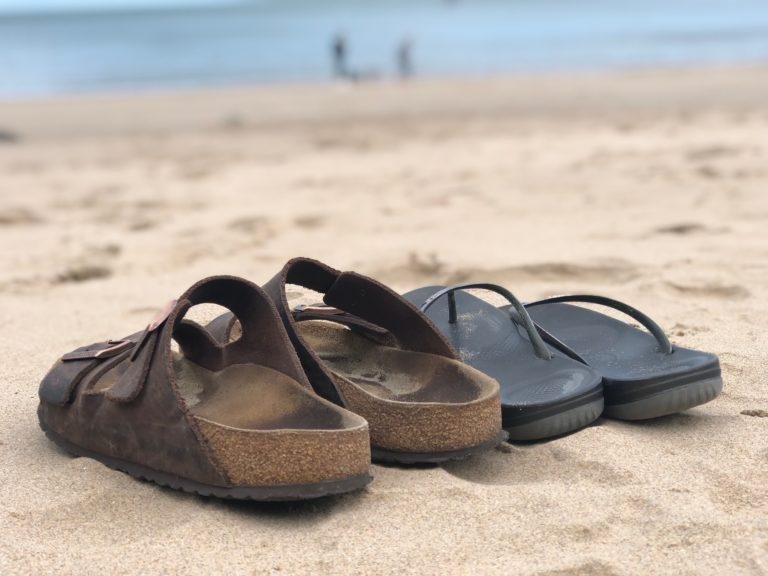 Sandles on the beach